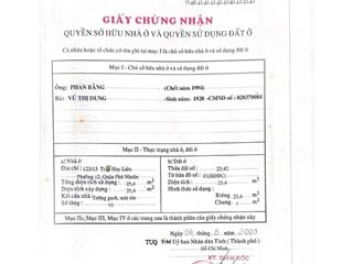 Chính chủ  bán nhà 123/15 trần huy liệu, quận phú nhuận, tp.hcm