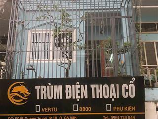 Cho thuê mặt bằng kinh doanh hẻm 50 đường quang trung, phường 10, gò vấp