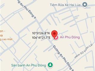 Bán lô đất rẻ đẹp đầu tư ở hấp dẫn , hẻm xe tải An Phú Đông 9 , Q12 giá 4,650 tỷ