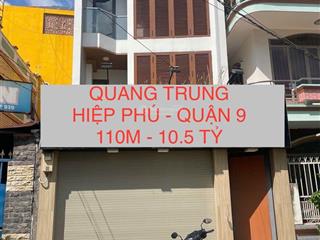 Bán nhà đẹp 4 tầng  110m  10.5 tỷ  hẻm xe hơi đường quang trung gần coopmart ngã 4 thủ đức