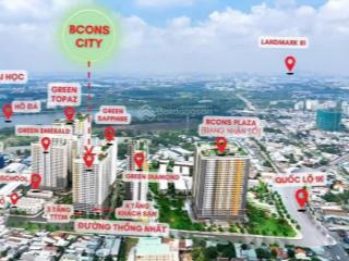 1 pn, 41m2, 1tỷ 6 khu phức hợp bcons city dĩ an,bàn giao quý 4, ân hạng lãi xuất,160 tr nhận nhà