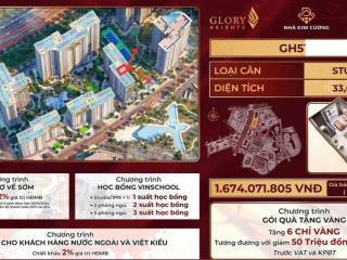 Bán ch vinhomes grand park studio, 1pn, 2pn, 3pn từ 1tỷ6 3tỷ5  khu glory height 0704*464*678 e.lê