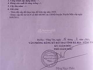 Bán đất tại xã hoà hiệp, huyện xuyên mộc, bà rịa vũng tàu, 3,9 tỷ, 2732 m2, giá cực chất