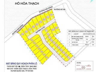 Bán lô đất 3,842m2, hoà thạch, quốc oai. ô tô vào tận đất, cơ hội đầu tư sinh lời đỉnh cao