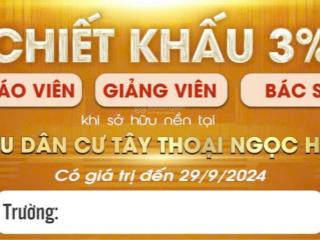 Cần bán gấp đất nền khu dân cư **tây thoại ngọc hầu **