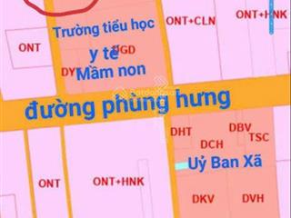 Bán đất 2 mặt tiền sát cạnh nhà trẻ, trạm xá xã an viễn