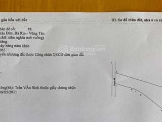 Bán đất 10.000m2 view nhìn ra hồ đá bàng thuộc xã đá bạc châu đức brvt