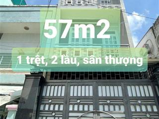 6,1 tỉ nhà 4 tầng 57m2, hẻm 6m, 1 / bình trị đông, gần aeon mall, q6, tên lửa, nhà thờ phaolo,