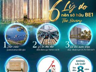 Chỉ 6,7 tỷ sở hữu ngay căn góc 3 ngủ mua từ móng giá tốt nhất tại tòa beverly vinhomes ocean park