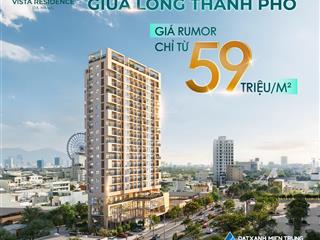 Căn hộ 2pn cao cấp ngay trường đh kiến trúc, trung tâm giá tốt  the vista residence đà nẵng