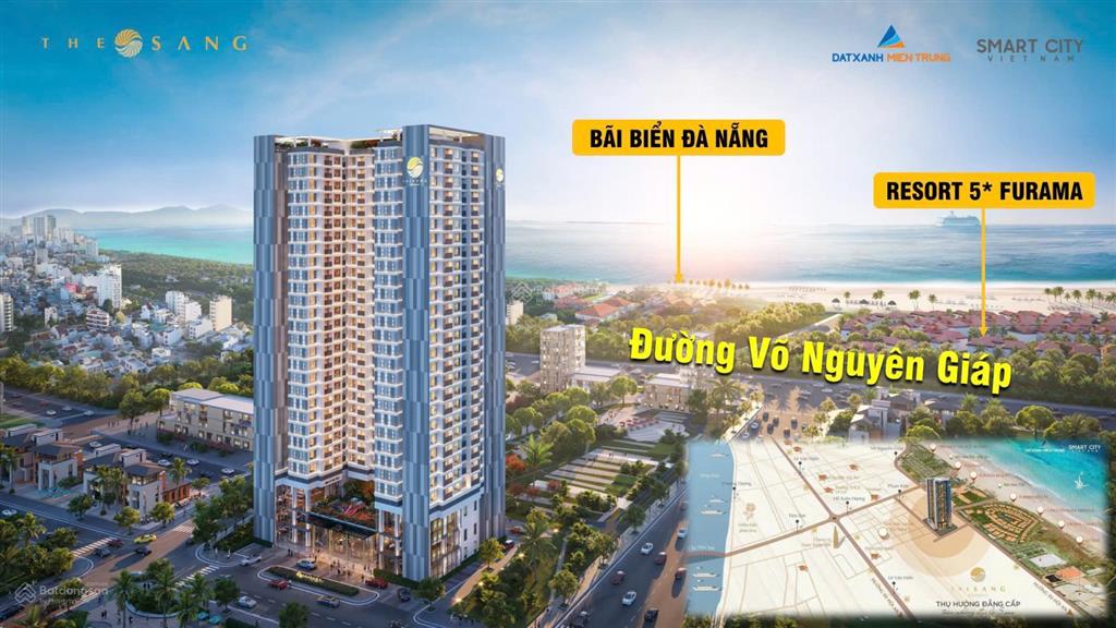 Căn hộ chung cư trực diện biển mỹ khê, đà nẵng căn 2pn 2wc 82m2 sổ đỏ sở hữu lâu dài