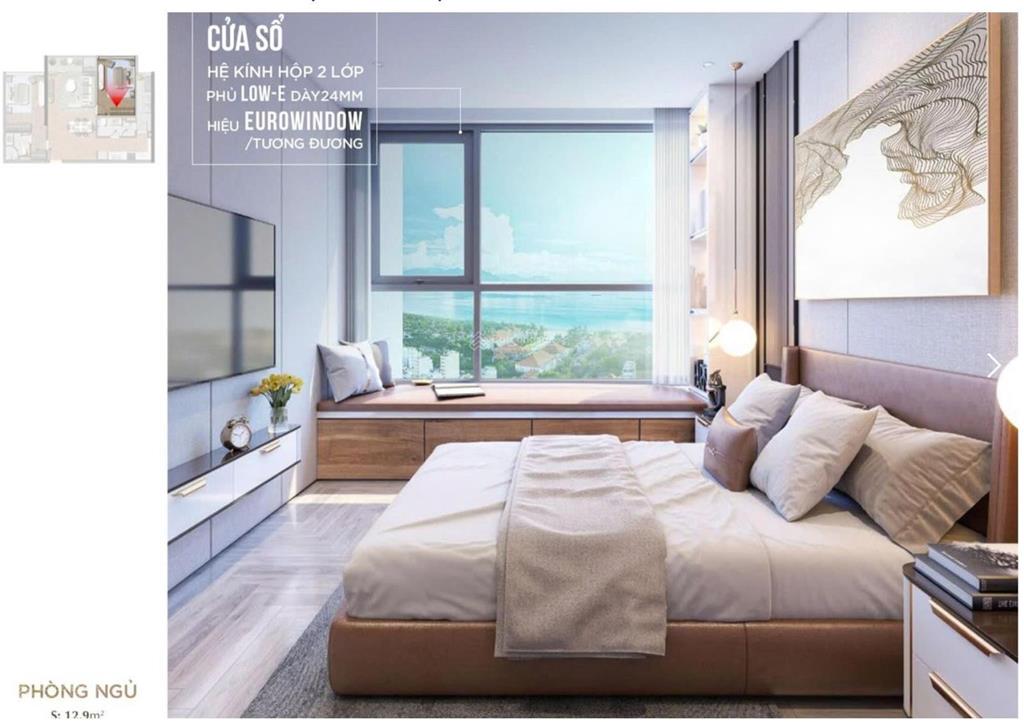 Căn hộ chung cư trực diện biển mỹ khê, đà nẵng căn 2pn 2wc 82m2 sổ đỏ sở hữu lâu dài