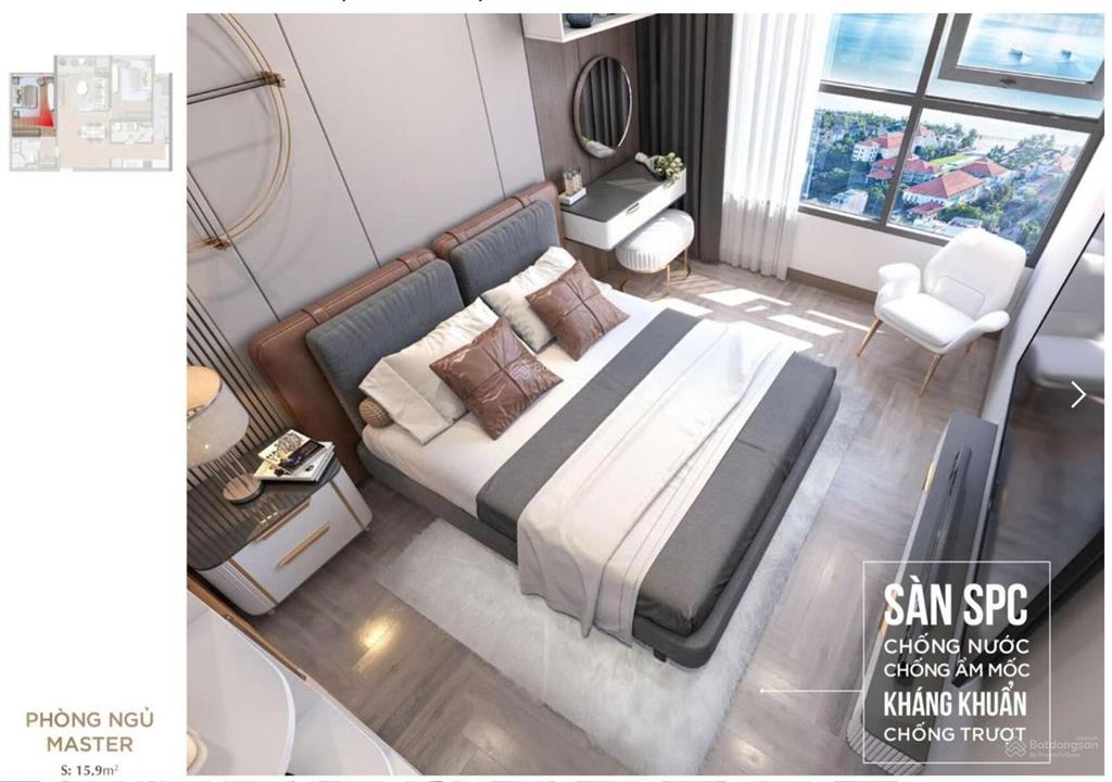 Căn hộ chung cư trực diện biển mỹ khê, đà nẵng căn 2pn 2wc 82m2 sổ đỏ sở hữu lâu dài