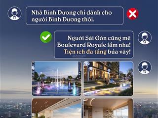 Căn hộ giá 3,19 tỷ vnd tại boulevard royale, bình dương