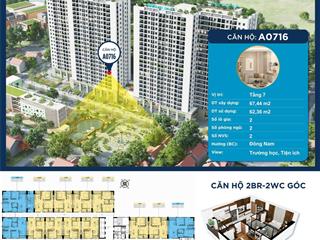 Siêu vip căn 2pn góc giá chỉ hơn 550 triệu, căn hộ view bể bơi, công viên đỉnh nhất tại thanh hóa