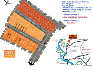 Đất nền kdc tân bình  giá cho nhà đầu tư f0  xã tân bình, vĩnh cữu, đồng nai.