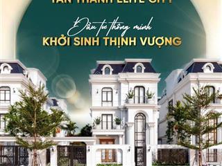 Cơ hội đầu tư vàng tại khu đô thị tân thanh elite city