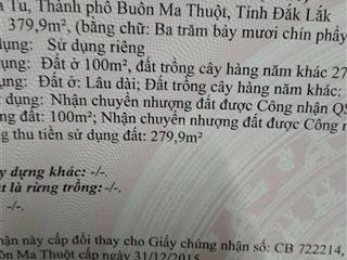 Bán đât đường vanh đai, gần trường ngô mây, xã ea tu, tp bupon ma thuôt, dak lak