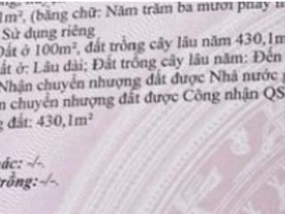 Cần bán lô đất rộng rãi tại kim long, châu đức. với diện tích 530m2 và 100m2 thổ cư