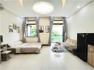 Cho thuê chdv studio 38m2 ban công rộng rãi full nt gần đh văn lang, uef, hutech chỉ 6.500.000/th