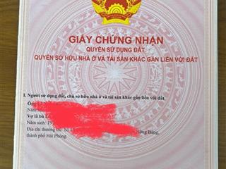 Cần bán nhà riêng mặt đường giá 2,92 tỷ vnd tại đường hàm nghi, trại chuối, hồng bàng, hải phòng