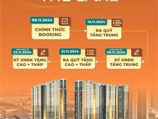 Booking dự án the lake masteri home ocean park 1