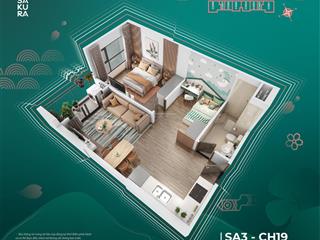 Sốc giảm 100tr bán 1ngủ +1 căn g3.1615 view bể bơi, dt 43m tòa g3 the sola park,vinhomes smart city