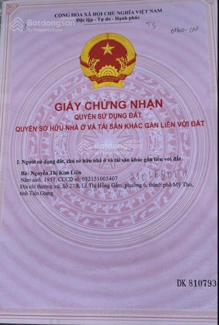 Đất bán 300m2 đất mặt tiền nhựa cầu rạch miễu 2, phường thới sơn, tỉnh đồng tháp