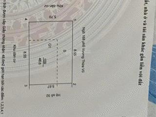 Nhà vương thừa vũ mt 8,55 m dien tich 48m2 sổ vuông đẹp giá ( vip )