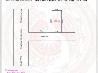 Bán 60m cổ miếu thụy lâm đông anh chưa đến 3 tỷ