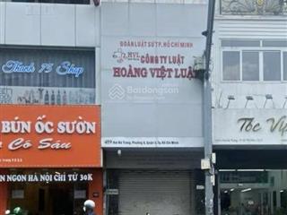 Cho thuê nguyên căn mặt tiền 459 hai bà trưng, quận 3, ngang 4m, chính chủ cho thuê, miễn tg