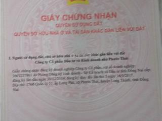 Bán đất nền dự án kdc thương mại phước thái tại quốc lộ 51, giá siêu hời chỉ 1,73tỷ vnd