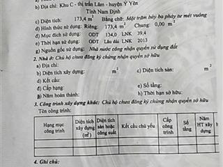 Bán nhà mặt phố đường trục xã, 4,2 tỷ, 174m2, pháp lý đầy đủ