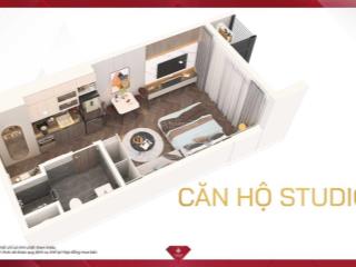 Bán căn hộ studio, hướng đông nam view nội khu  tầng cao thoáng mát, ck tiên phong 3,5%