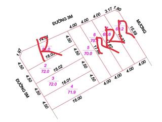Bán đất đẹp tại xã hưng đông  sát đường 72  vị trí tiềm năng.dt 72m2, r4.5m. đường thông thoáng