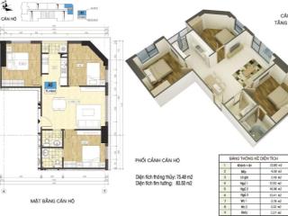 Chính chủ bán căn 3pn  2vs  76.4m2 toà xuân mai riverside mỗ lao hà đông