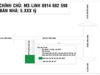 Chính chủ bán nhà riêng. phố vĩnh hưng quận hoàng mai. hà nội