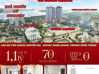 Bán căn hộ tiêu chuẩn 5 sao tại vic grand square, giá tốt 1,1 tỷ vnd, diện tích 37m2