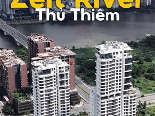 Zeit river cho thuê căn hộ 3pn (125m2) full nội thất  view sông sg & trung tâm rất đẹp