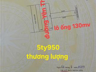 Bán nhiều lô liền kề 130m2 mặt tiền đường yên thế bắc sơn, cẩm lệ, đà nẵng, kẹp lô góc