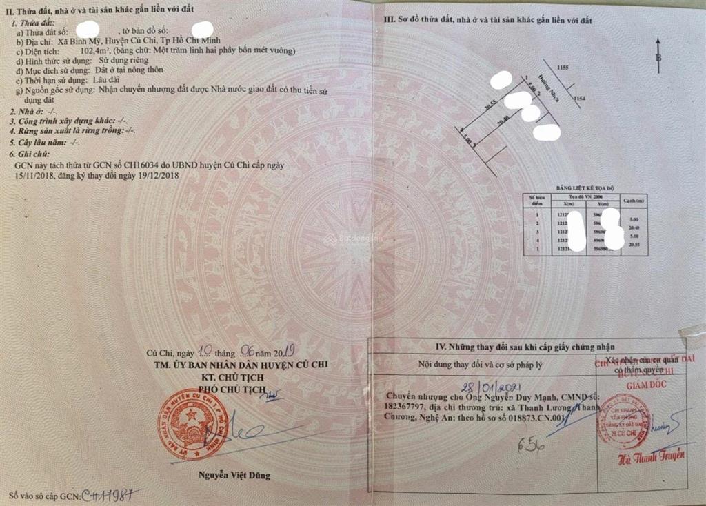 Chính chủ bán đất đường 177 hà duy phiên, xã bình mỹ,củ chi,dt 102,4 m2, mặt tiền 8m,hạ tầng đầy đủ