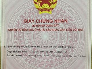 Chính chủ kẹt vốn bán gấp đất phú đông, tuy hòa, phú yên. 103,5m2 full thổ cư, shr, cách biển 700m