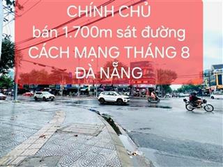 Chính chủ bán lô 02 mặt tiền 1.700m sát đường cách mạng tháng 8, khuê trung, cẩm lệ, t.p đà nẵng