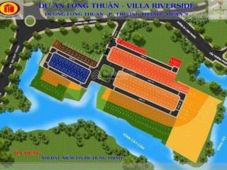 Kẹt quá cần bán gấp đất long thuận villa riverside, 2 mặt giáp sông, gần vinhomes, đảo kim cương q9