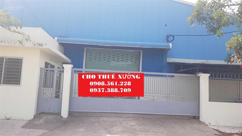 Cho thuê nhà xưởng phường thạnh lộc quận 12, dt 600m2 giá 30 triệu  0908 561 ***
