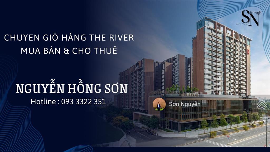 Cho thuê the river 3pn  nội thất cơ bản cđt  tầng cao view sông & landmark  giá hời dự án