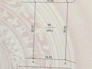 Hàng đầu tư 388m2 đất chương lộc  chương dương giá chỉ 23.5tr/m2