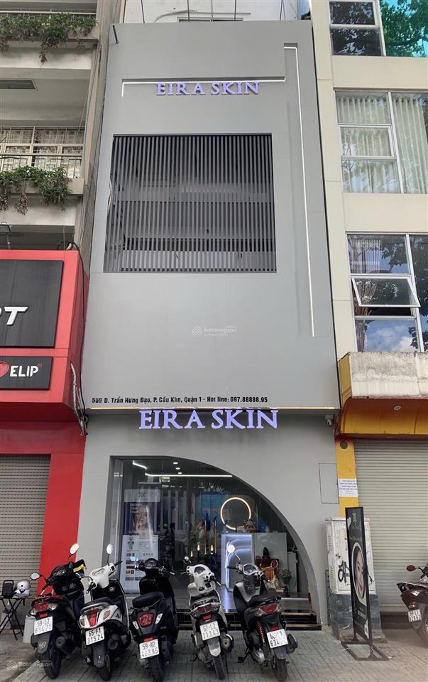 Cho thuê nhà mặt tiền 509 trần hưng đạo phường cầu kho quận 1, hồ chí minh dt 4x18m 1 trệt 3 lầu