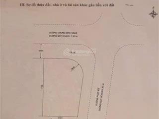 Lô góc dương đình nghệ vs đường phan bôi . đường 7.5m vs 5.5m s= 195m2 ngang 11m. giá 30 tỷ