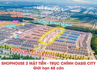 Hàng ngộp, giảm 600 tr, bán căn shophouse 3 tầng 2 mt tại oasis city, giá chỉ 2.6 tỷ. 0901 730 ***